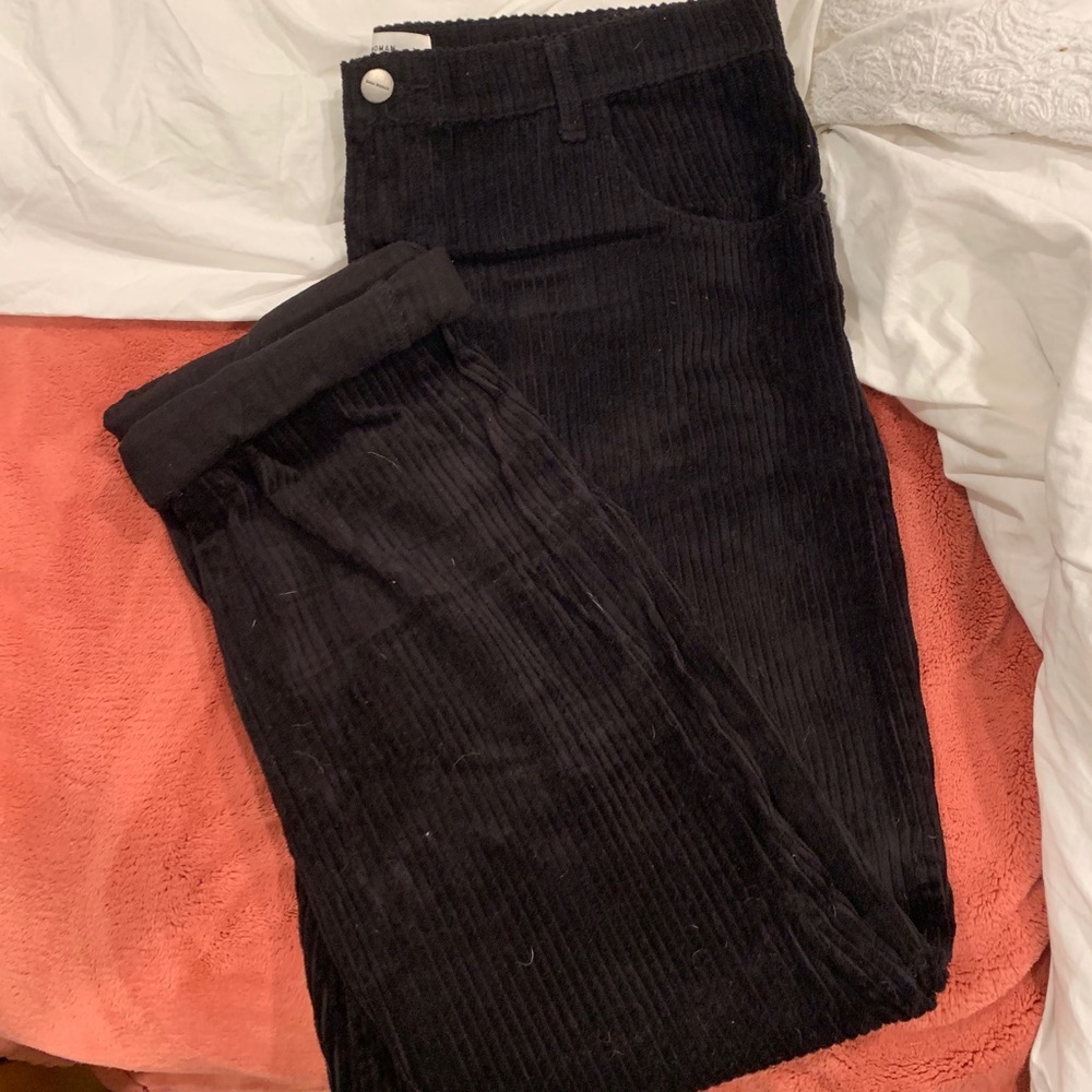 Corduroy black pants